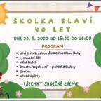 Oslava 40 let MŠ